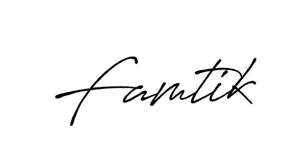 How to Draw Famtik signature style? Antro_Vectra_Bolder is a latest design signature styles for name Famtik. Famtik signature style 7 images and pictures png