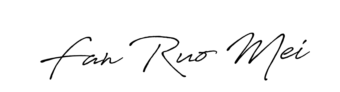 It looks lik you need a new signature style for name Fan Ruo Mei. Design unique handwritten (Antro_Vectra_Bolder) signature with our free signature maker in just a few clicks. Fan Ruo Mei signature style 7 images and pictures png