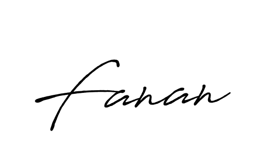 Also we have Fanan name is the best signature style. Create professional handwritten signature collection using Antro_Vectra_Bolder autograph style. Fanan signature style 7 images and pictures png