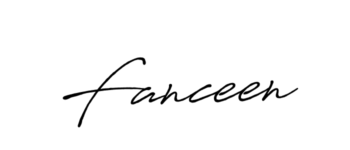 Make a beautiful signature design for name Fanceen. With this signature (Antro_Vectra_Bolder) style, you can create a handwritten signature for free. Fanceen signature style 7 images and pictures png