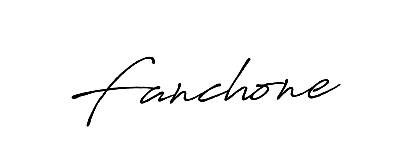 How to make Fanchone signature? Antro_Vectra_Bolder is a professional autograph style. Create handwritten signature for Fanchone name. Fanchone signature style 7 images and pictures png