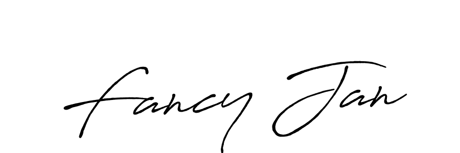 Fancy Jan stylish signature style. Best Handwritten Sign (Antro_Vectra_Bolder) for my name. Handwritten Signature Collection Ideas for my name Fancy Jan. Fancy Jan signature style 7 images and pictures png