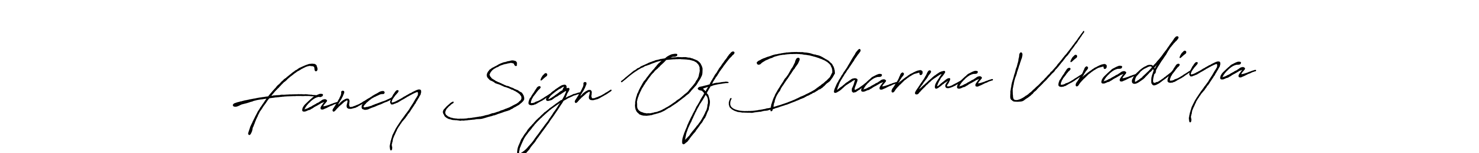 Design your own signature with our free online signature maker. With this signature software, you can create a handwritten (Antro_Vectra_Bolder) signature for name Fancy Sign Of Dharma Viradiya. Fancy Sign Of Dharma Viradiya signature style 7 images and pictures png