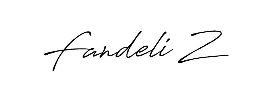 Make a beautiful signature design for name Fandeli Z. Use this online signature maker to create a handwritten signature for free. Fandeli Z signature style 7 images and pictures png