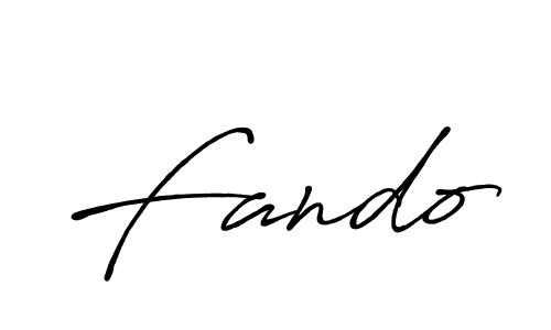 Make a beautiful signature design for name Fando. With this signature (Antro_Vectra_Bolder) style, you can create a handwritten signature for free. Fando signature style 7 images and pictures png