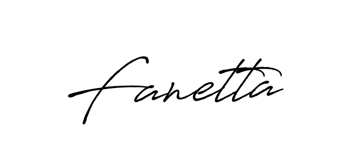 Create a beautiful signature design for name Fanetta. With this signature (Antro_Vectra_Bolder) fonts, you can make a handwritten signature for free. Fanetta signature style 7 images and pictures png