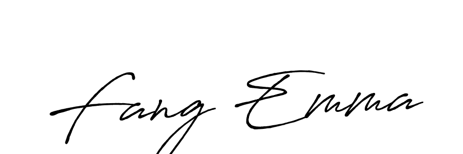 Design your own signature with our free online signature maker. With this signature software, you can create a handwritten (Antro_Vectra_Bolder) signature for name Fang Emma. Fang Emma signature style 7 images and pictures png