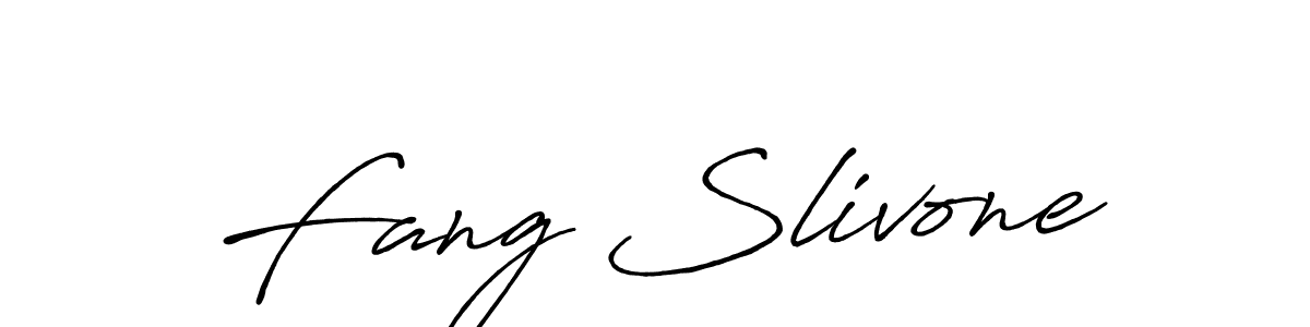 It looks lik you need a new signature style for name Fang Slivone. Design unique handwritten (Antro_Vectra_Bolder) signature with our free signature maker in just a few clicks. Fang Slivone signature style 7 images and pictures png