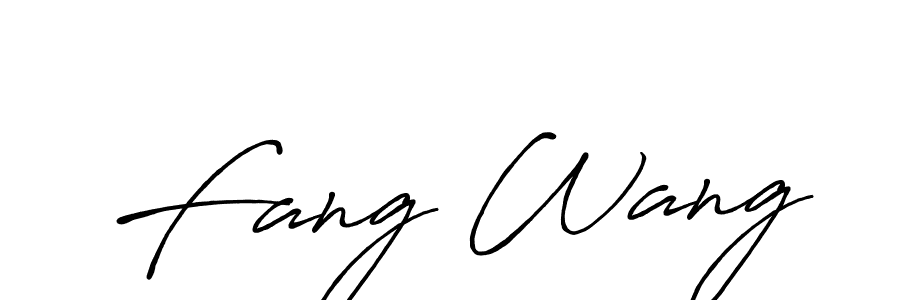 Make a beautiful signature design for name Fang Wang. With this signature (Antro_Vectra_Bolder) style, you can create a handwritten signature for free. Fang Wang signature style 7 images and pictures png