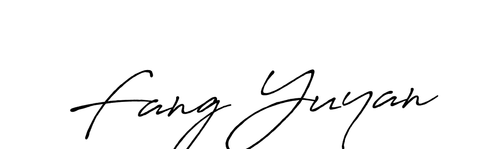 Create a beautiful signature design for name Fang Yuyan. With this signature (Antro_Vectra_Bolder) fonts, you can make a handwritten signature for free. Fang Yuyan signature style 7 images and pictures png