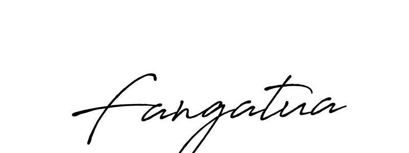 How to make Fangatua name signature. Use Antro_Vectra_Bolder style for creating short signs online. This is the latest handwritten sign. Fangatua signature style 7 images and pictures png