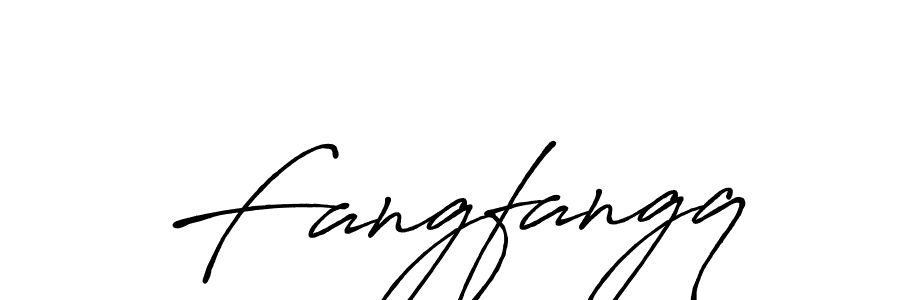 Make a beautiful signature design for name Fangfangq. With this signature (Antro_Vectra_Bolder) style, you can create a handwritten signature for free. Fangfangq signature style 7 images and pictures png