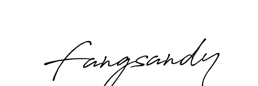 Create a beautiful signature design for name Fangsandy. With this signature (Antro_Vectra_Bolder) fonts, you can make a handwritten signature for free. Fangsandy signature style 7 images and pictures png
