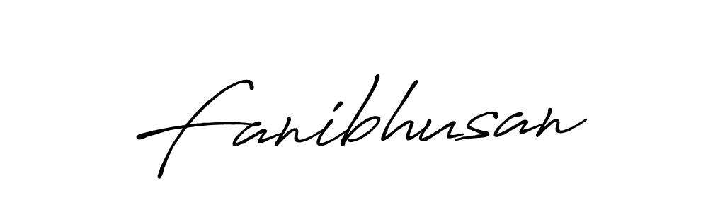 How to make Fanibhusan signature? Antro_Vectra_Bolder is a professional autograph style. Create handwritten signature for Fanibhusan name. Fanibhusan signature style 7 images and pictures png