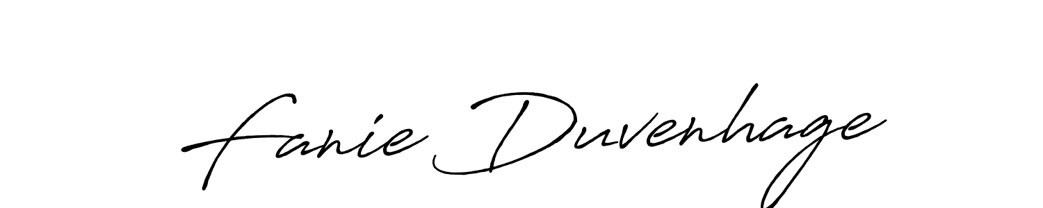 Design your own signature with our free online signature maker. With this signature software, you can create a handwritten (Antro_Vectra_Bolder) signature for name Fanie Duvenhage. Fanie Duvenhage signature style 7 images and pictures png