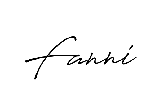 Design your own signature with our free online signature maker. With this signature software, you can create a handwritten (Antro_Vectra_Bolder) signature for name Fanni. Fanni signature style 7 images and pictures png
