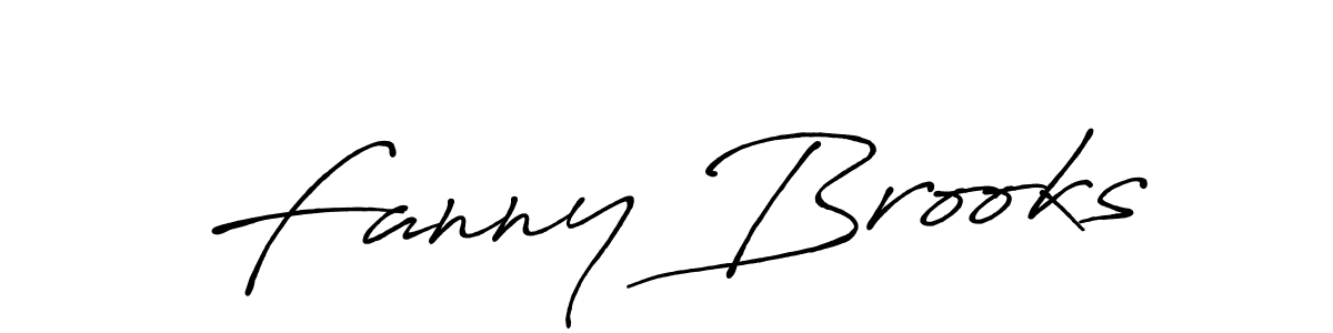 How to make Fanny Brooks name signature. Use Antro_Vectra_Bolder style for creating short signs online. This is the latest handwritten sign. Fanny Brooks signature style 7 images and pictures png