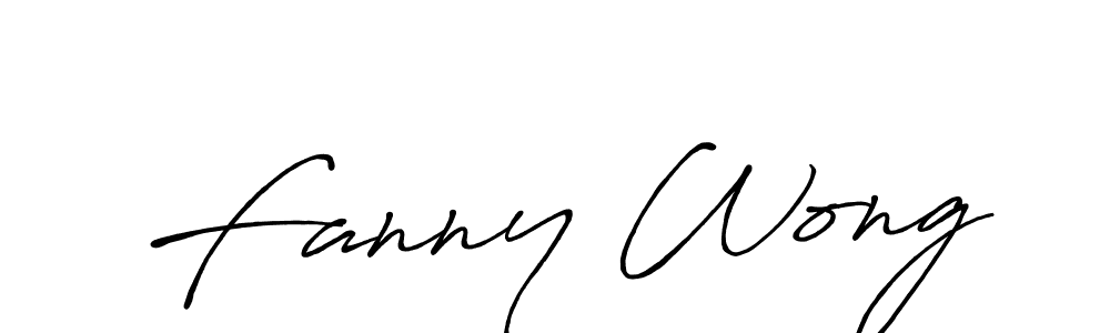 Create a beautiful signature design for name Fanny Wong. With this signature (Antro_Vectra_Bolder) fonts, you can make a handwritten signature for free. Fanny Wong signature style 7 images and pictures png