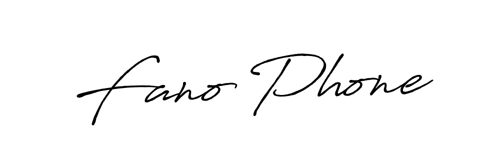 Fano Phone stylish signature style. Best Handwritten Sign (Antro_Vectra_Bolder) for my name. Handwritten Signature Collection Ideas for my name Fano Phone. Fano Phone signature style 7 images and pictures png