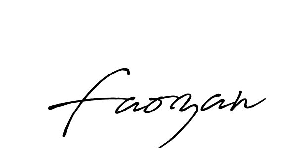 Antro_Vectra_Bolder is a professional signature style that is perfect for those who want to add a touch of class to their signature. It is also a great choice for those who want to make their signature more unique. Get Faozan name to fancy signature for free. Faozan signature style 7 images and pictures png