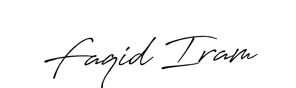 You should practise on your own different ways (Antro_Vectra_Bolder) to write your name (Faqid Iram) in signature. don't let someone else do it for you. Faqid Iram signature style 7 images and pictures png