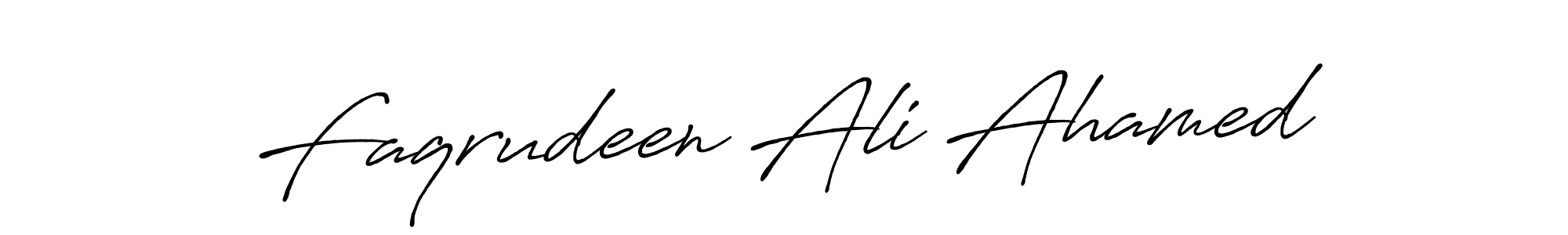 Use a signature maker to create a handwritten signature online. With this signature software, you can design (Antro_Vectra_Bolder) your own signature for name Faqrudeen Ali Ahamed. Faqrudeen Ali Ahamed signature style 7 images and pictures png