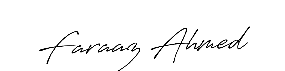 How to make Faraaz Ahmed signature? Antro_Vectra_Bolder is a professional autograph style. Create handwritten signature for Faraaz Ahmed name. Faraaz Ahmed signature style 7 images and pictures png