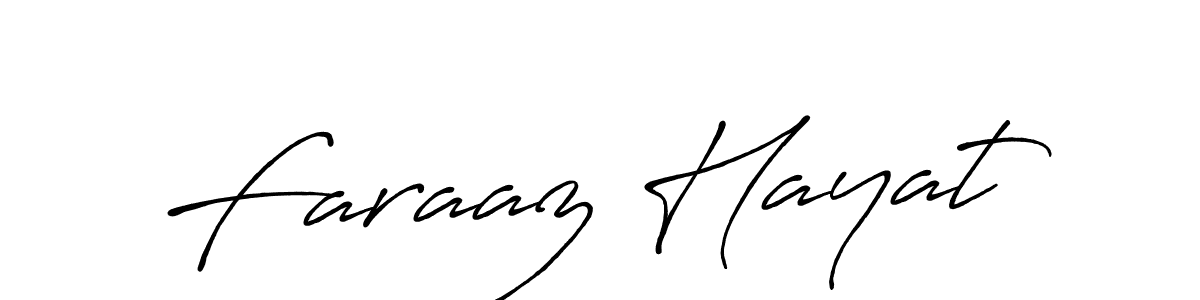 Make a beautiful signature design for name Faraaz Hayat. With this signature (Antro_Vectra_Bolder) style, you can create a handwritten signature for free. Faraaz Hayat signature style 7 images and pictures png