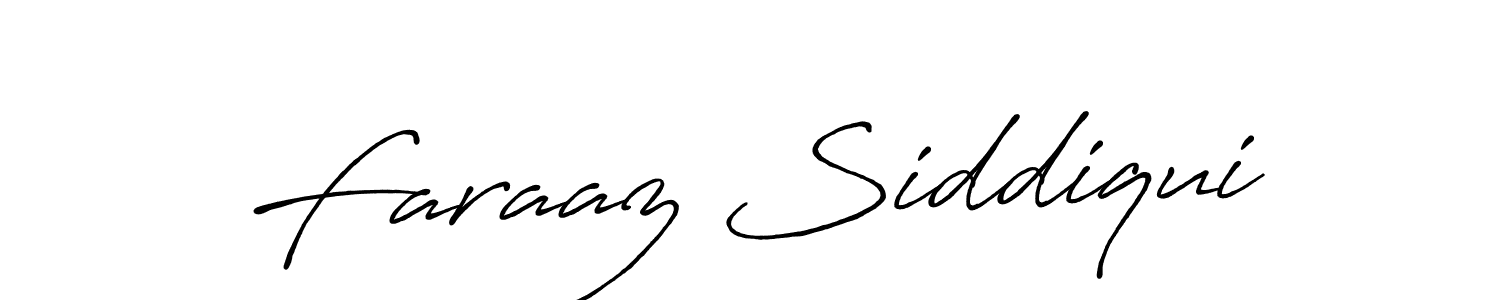 How to make Faraaz Siddiqui name signature. Use Antro_Vectra_Bolder style for creating short signs online. This is the latest handwritten sign. Faraaz Siddiqui signature style 7 images and pictures png