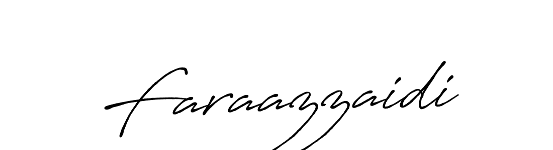 Also we have Faraazzaidi name is the best signature style. Create professional handwritten signature collection using Antro_Vectra_Bolder autograph style. Faraazzaidi signature style 7 images and pictures png