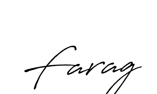 Create a beautiful signature design for name Farag. With this signature (Antro_Vectra_Bolder) fonts, you can make a handwritten signature for free. Farag signature style 7 images and pictures png