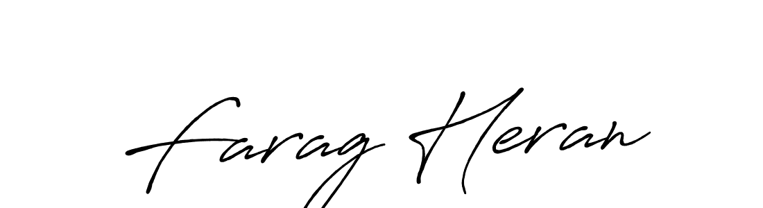 Make a beautiful signature design for name Farag Heran. Use this online signature maker to create a handwritten signature for free. Farag Heran signature style 7 images and pictures png