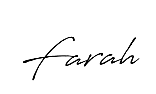 Make a beautiful signature design for name Farah. With this signature (Antro_Vectra_Bolder) style, you can create a handwritten signature for free. Farah signature style 7 images and pictures png