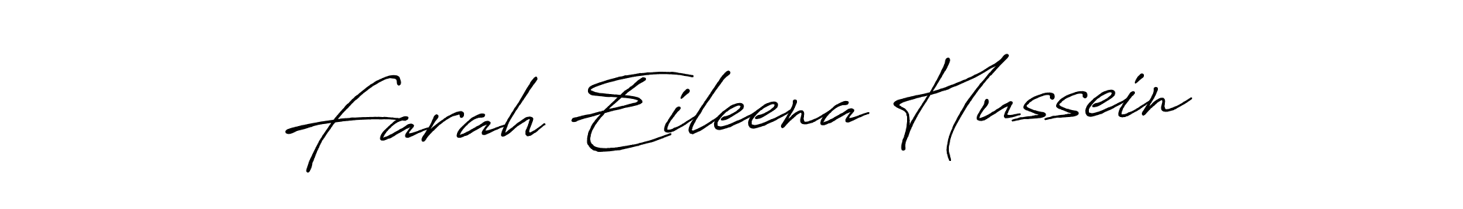 How to make Farah Eileena Hussein name signature. Use Antro_Vectra_Bolder style for creating short signs online. This is the latest handwritten sign. Farah Eileena Hussein signature style 7 images and pictures png