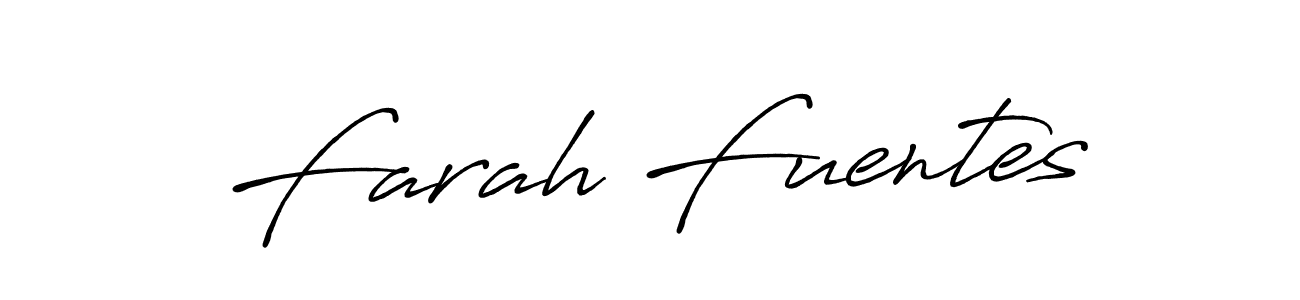 How to make Farah Fuentes name signature. Use Antro_Vectra_Bolder style for creating short signs online. This is the latest handwritten sign. Farah Fuentes signature style 7 images and pictures png