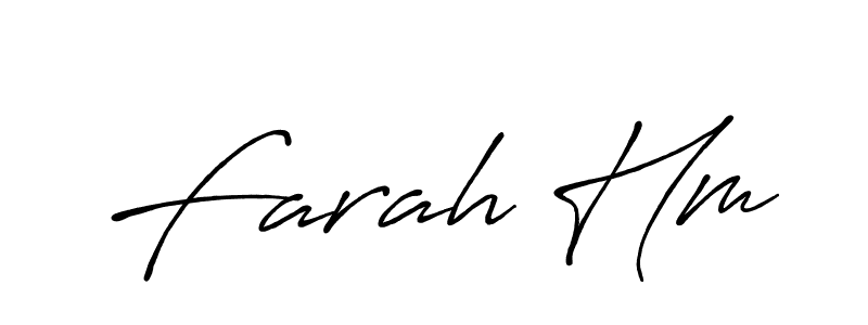 It looks lik you need a new signature style for name Farah Hm. Design unique handwritten (Antro_Vectra_Bolder) signature with our free signature maker in just a few clicks. Farah Hm signature style 7 images and pictures png