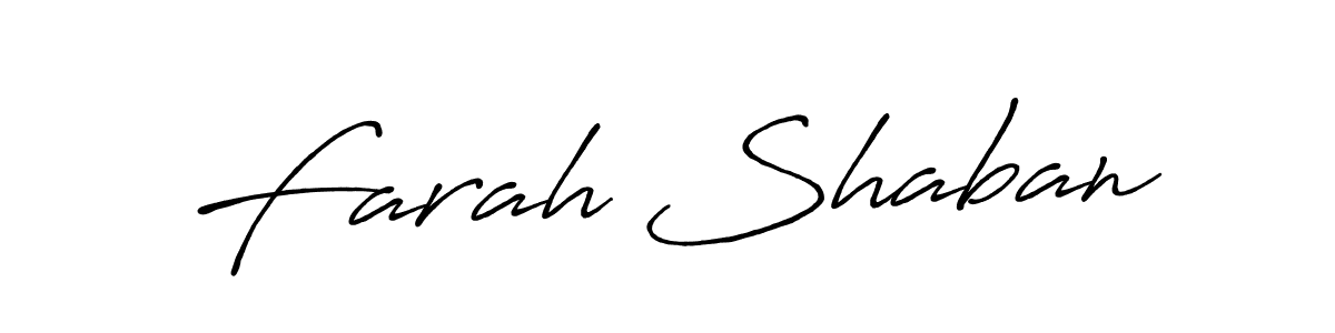 Use a signature maker to create a handwritten signature online. With this signature software, you can design (Antro_Vectra_Bolder) your own signature for name Farah Shaban. Farah Shaban signature style 7 images and pictures png