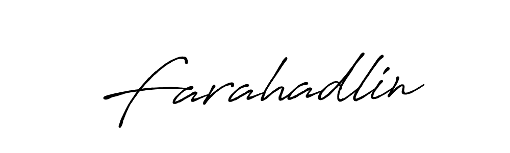 The best way (Antro_Vectra_Bolder) to make a short signature is to pick only two or three words in your name. The name Farahadlin include a total of six letters. For converting this name. Farahadlin signature style 7 images and pictures png