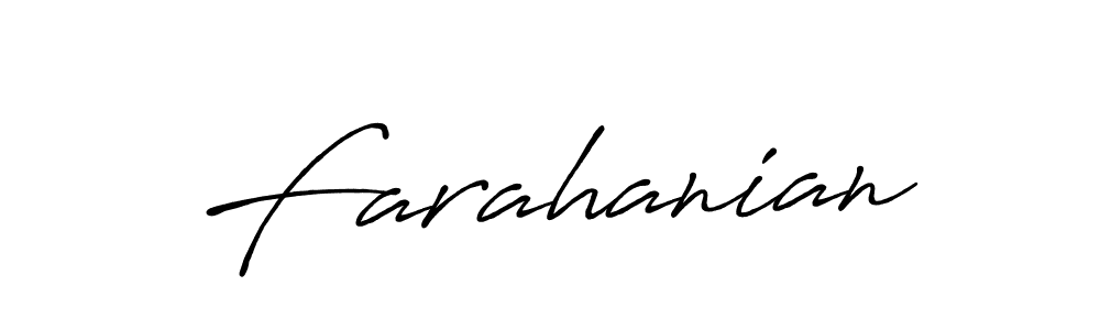Antro_Vectra_Bolder is a professional signature style that is perfect for those who want to add a touch of class to their signature. It is also a great choice for those who want to make their signature more unique. Get Farahanian name to fancy signature for free. Farahanian signature style 7 images and pictures png