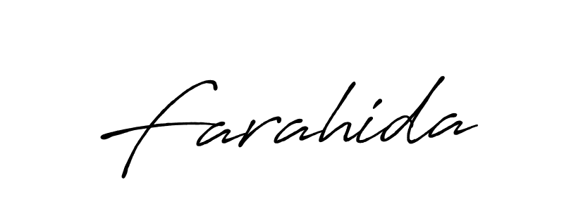 Similarly Antro_Vectra_Bolder is the best handwritten signature design. Signature creator online .You can use it as an online autograph creator for name Farahida. Farahida signature style 7 images and pictures png