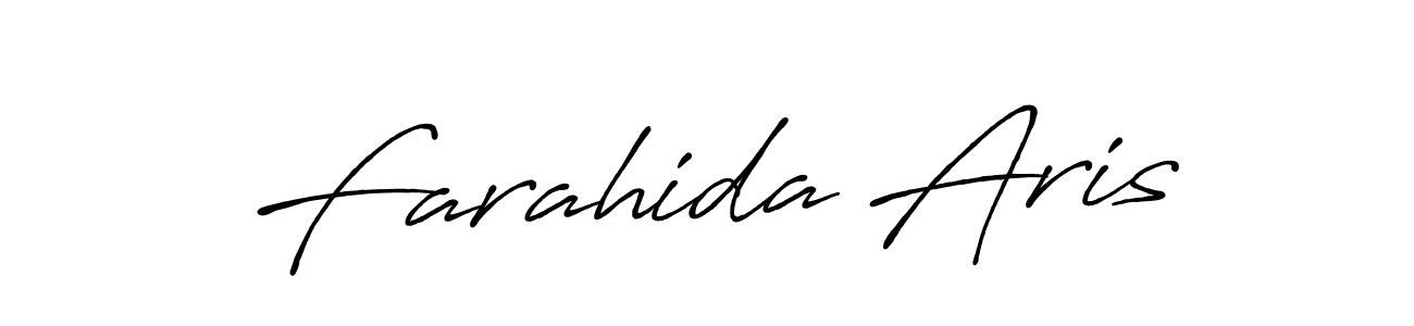 if you are searching for the best signature style for your name Farahida Aris. so please give up your signature search. here we have designed multiple signature styles  using Antro_Vectra_Bolder. Farahida Aris signature style 7 images and pictures png