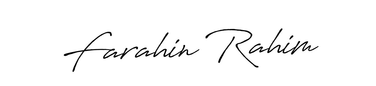How to make Farahin Rahim signature? Antro_Vectra_Bolder is a professional autograph style. Create handwritten signature for Farahin Rahim name. Farahin Rahim signature style 7 images and pictures png