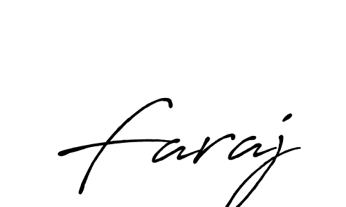 Use a signature maker to create a handwritten signature online. With this signature software, you can design (Antro_Vectra_Bolder) your own signature for name Faraj. Faraj signature style 7 images and pictures png