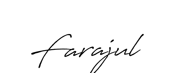 How to make Farajul signature? Antro_Vectra_Bolder is a professional autograph style. Create handwritten signature for Farajul name. Farajul signature style 7 images and pictures png
