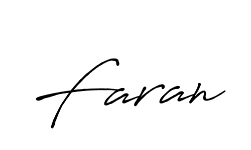 Create a beautiful signature design for name Faran. With this signature (Antro_Vectra_Bolder) fonts, you can make a handwritten signature for free. Faran signature style 7 images and pictures png