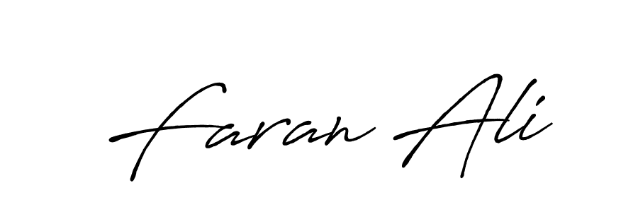 It looks lik you need a new signature style for name Faran Ali. Design unique handwritten (Antro_Vectra_Bolder) signature with our free signature maker in just a few clicks. Faran Ali signature style 7 images and pictures png