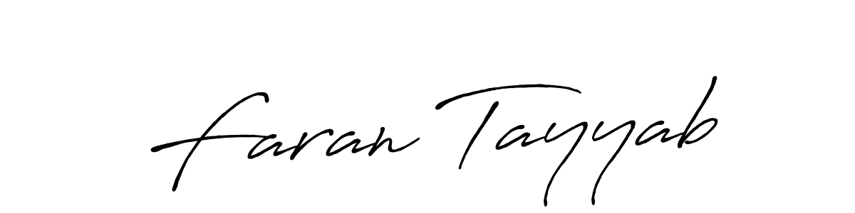 Use a signature maker to create a handwritten signature online. With this signature software, you can design (Antro_Vectra_Bolder) your own signature for name Faran Tayyab. Faran Tayyab signature style 7 images and pictures png