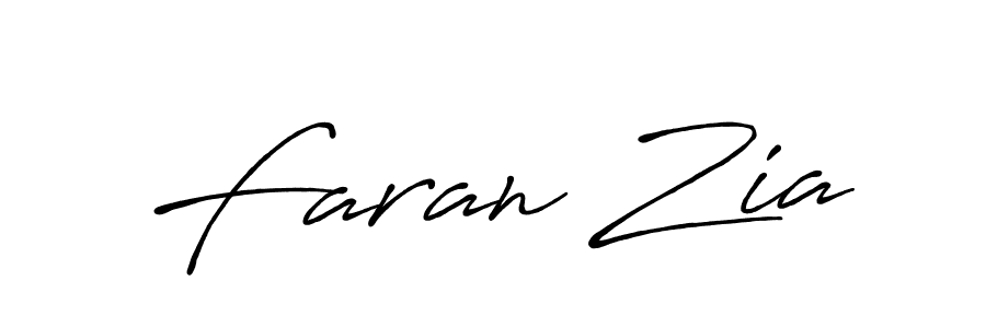 Similarly Antro_Vectra_Bolder is the best handwritten signature design. Signature creator online .You can use it as an online autograph creator for name Faran Zia. Faran Zia signature style 7 images and pictures png