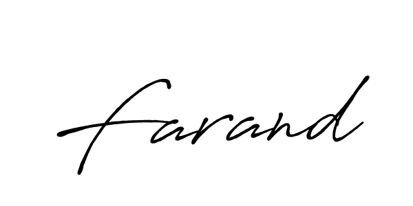 Farand stylish signature style. Best Handwritten Sign (Antro_Vectra_Bolder) for my name. Handwritten Signature Collection Ideas for my name Farand. Farand signature style 7 images and pictures png