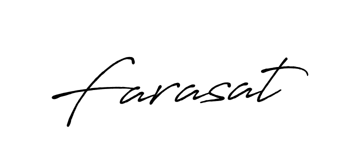 Create a beautiful signature design for name Farasat. With this signature (Antro_Vectra_Bolder) fonts, you can make a handwritten signature for free. Farasat signature style 7 images and pictures png